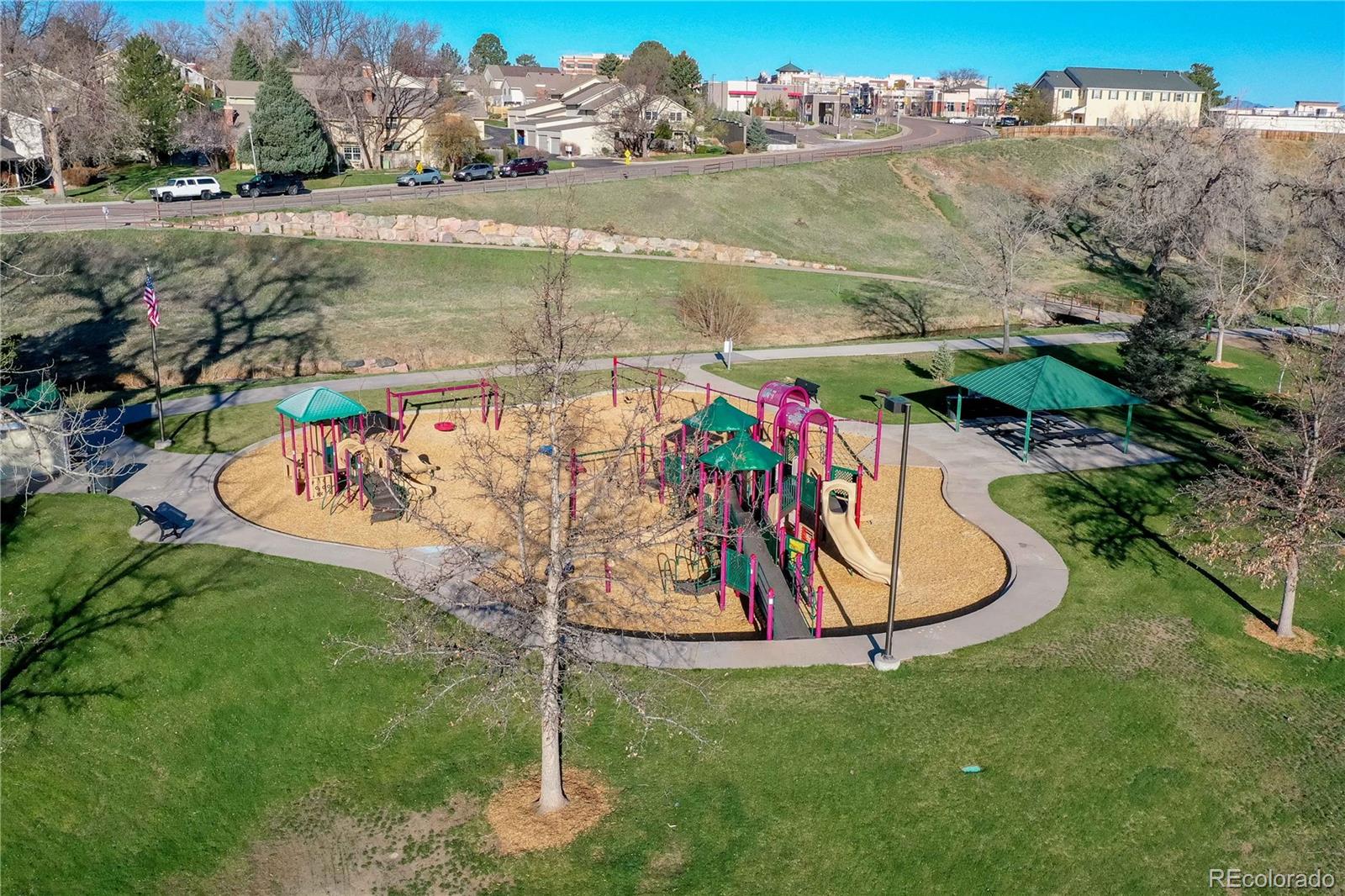 3815 East Easter Place Centennial, CO 80122 - Photo 34 of 35 a view of a swimming pool with a lake view