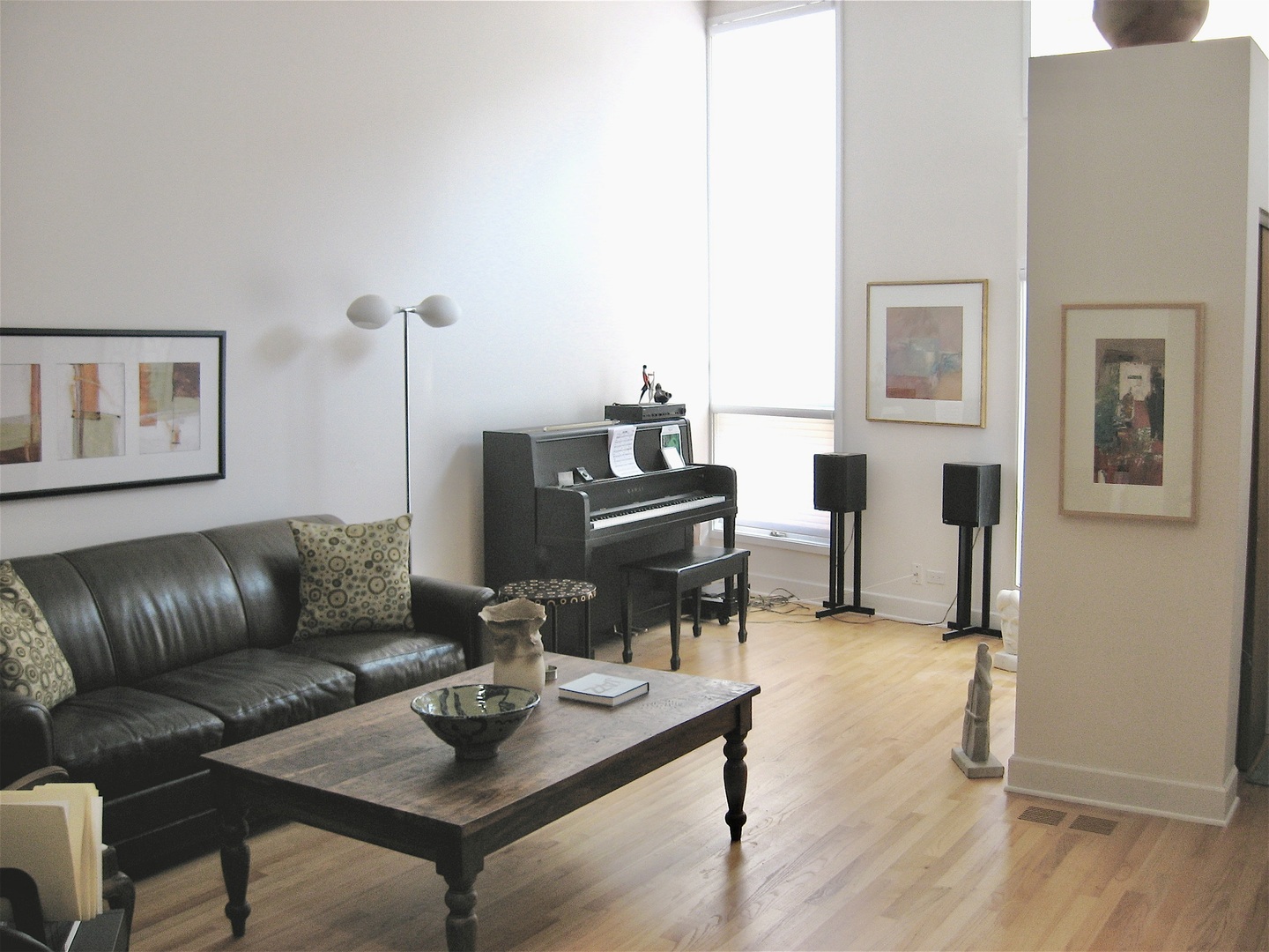 1229 Central Street, Unit A Evanston, IL 60201 - Photo 4 of 14 a living room with furniture and wooden floor