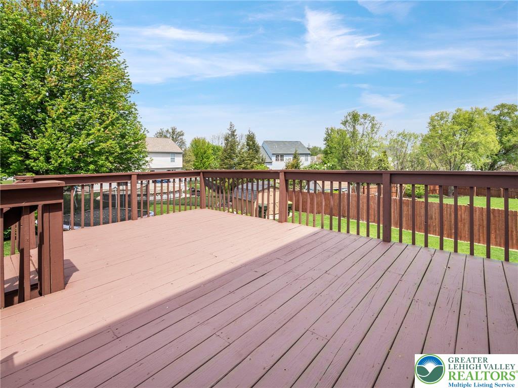 2309 Juniper Drive Coplay, PA 18037 - Photo 25 of 49 a view of balcony with wooden floor and fence