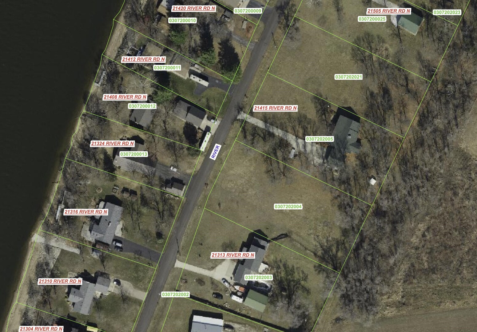 Lot 4 River Road North Cordova, IL 61242 - Photo 12 of 12 an aerial view of residential houses with outdoor space