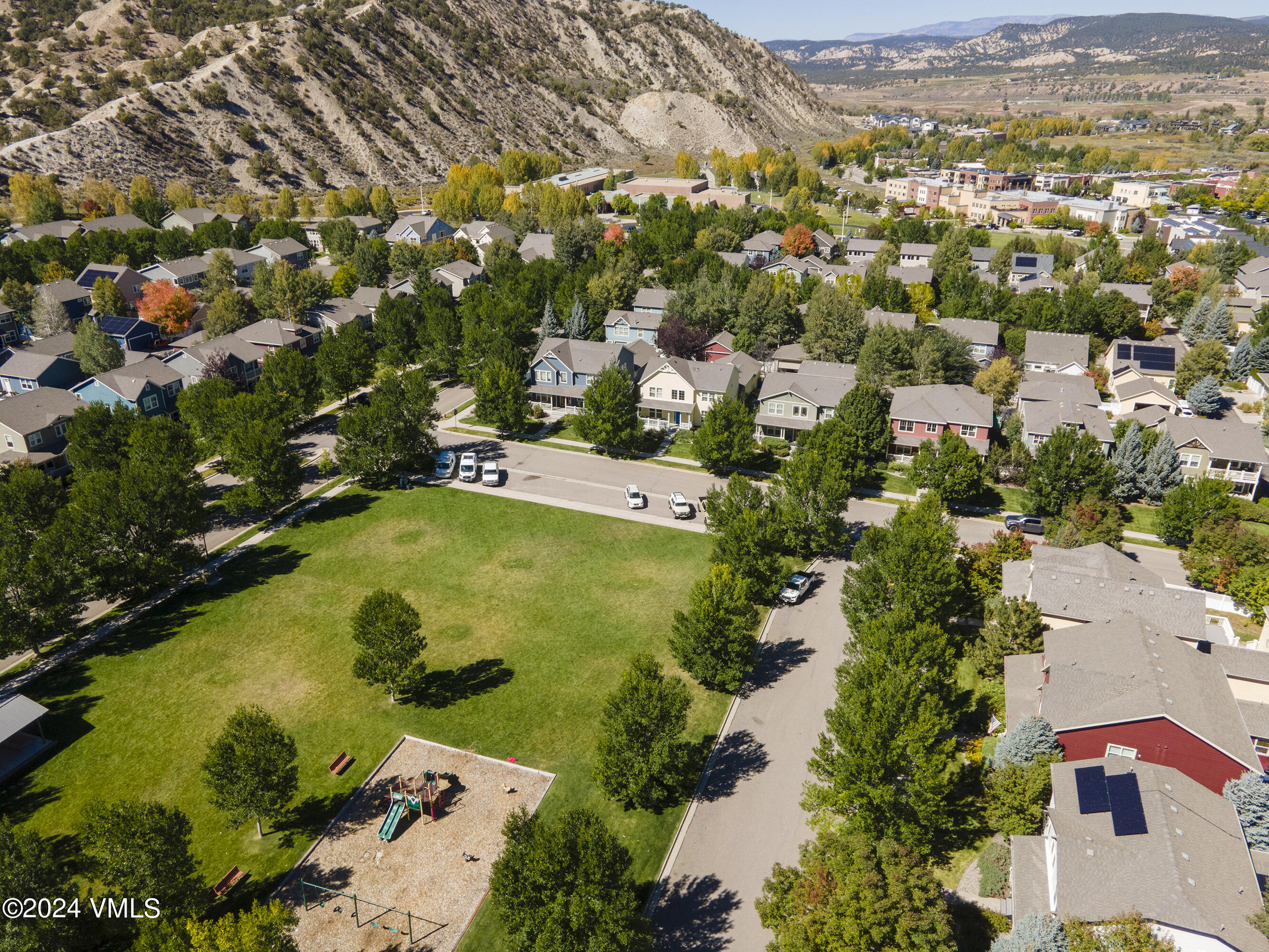 216 Mayer Street Eagle, CO 81631 - Photo 47 of 51 an aerial view of residential houses with outdoor space