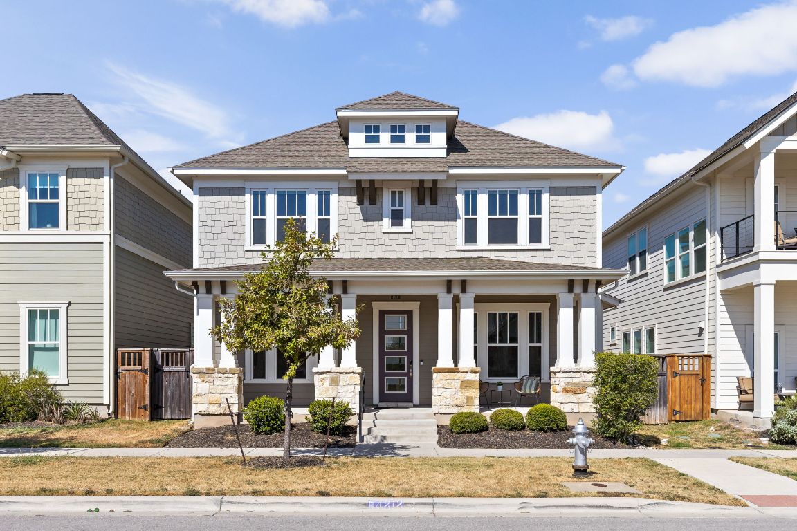 a front view of a house