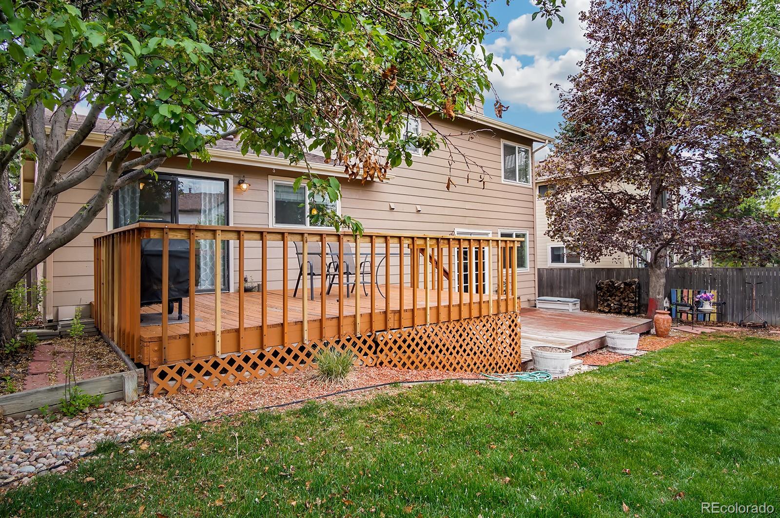 417 Ridgeglen Way Highlands Ranch, CO 80126 - Photo 29 of 33 a front view of a house with garden and trees
