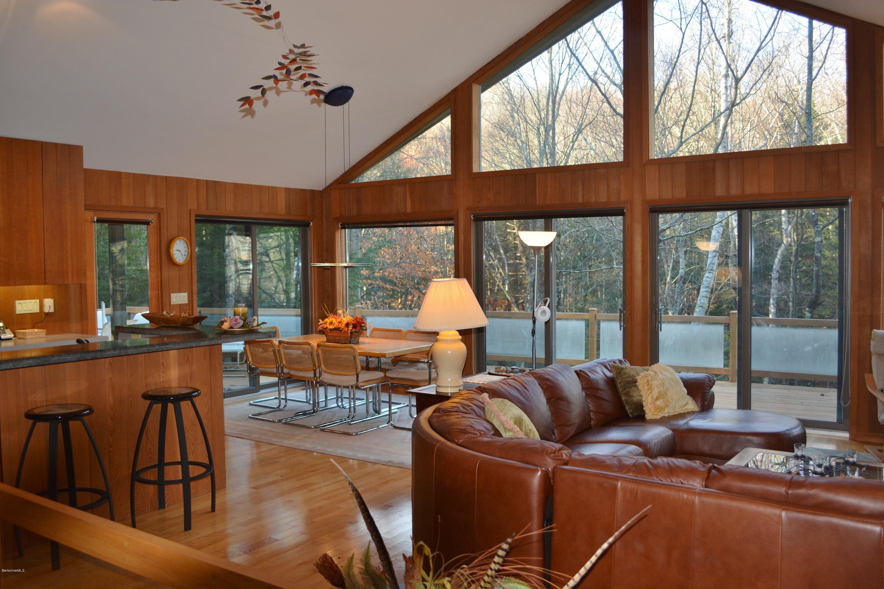 138 Bonny Rigg Hill Road Becket, MA 01223 - Photo 5 of 39 a living room with furniture and a large window