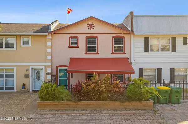 a front view of a house