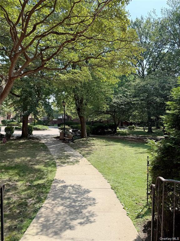 150-11 72nd Road, Unit 4 Queens, NY 11367 - Photo 11 of 12 a view of a lake with a bench and trees