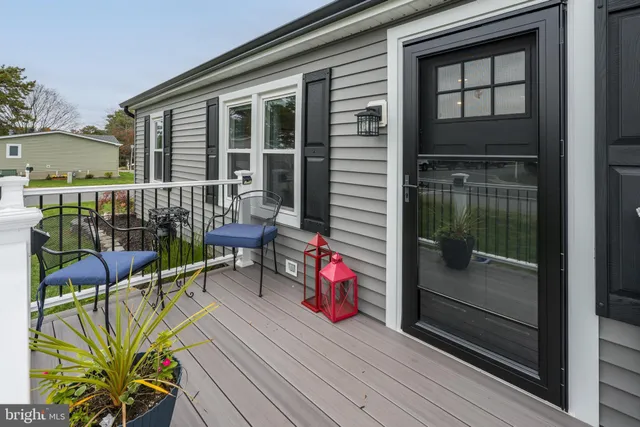 a view of balcony with a potted plant