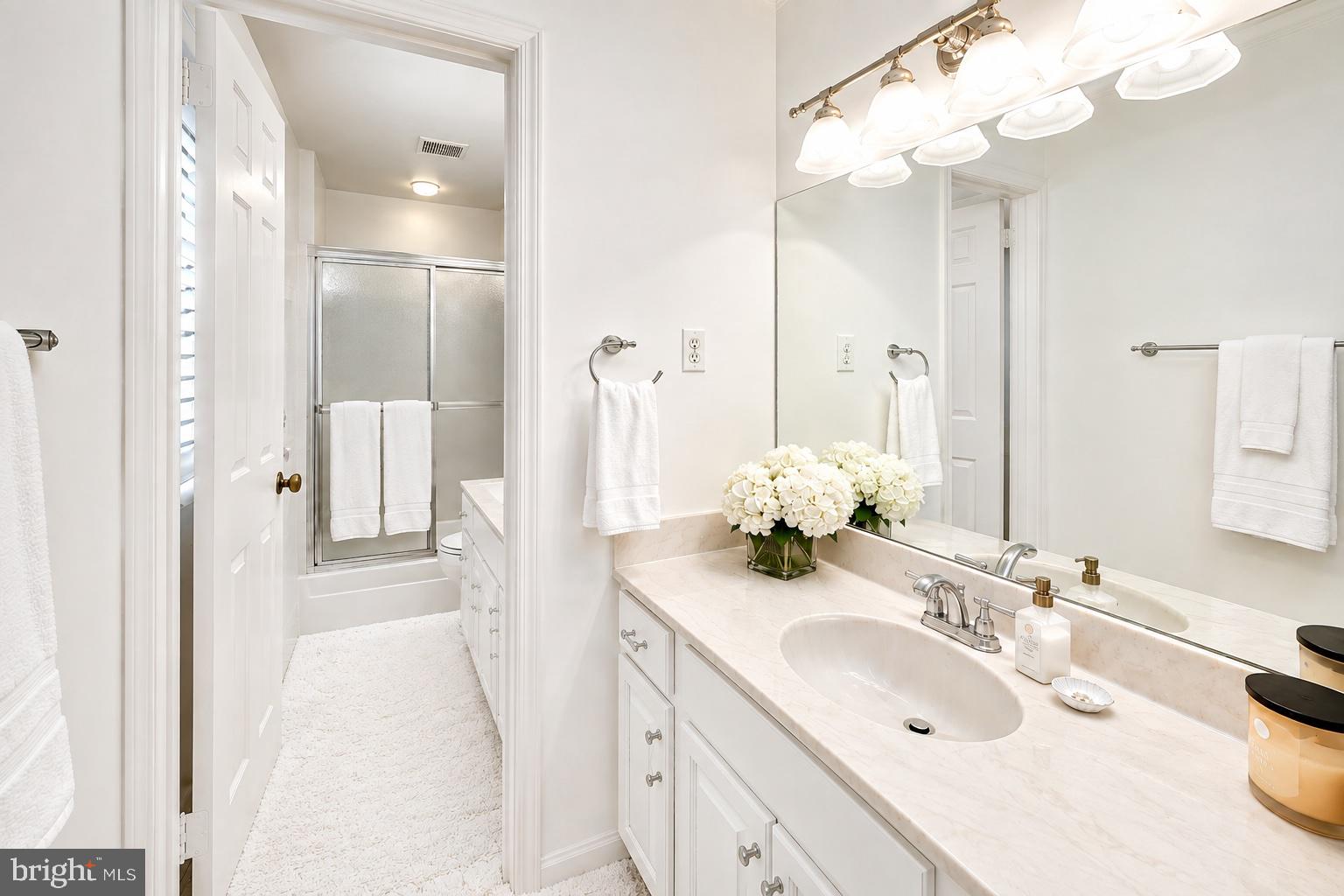 6727 Fairfax Road, Unit 13 Chevy Chase, MD 20815 - Photo 19 of 44 Primary Bathroom with 2 vanities