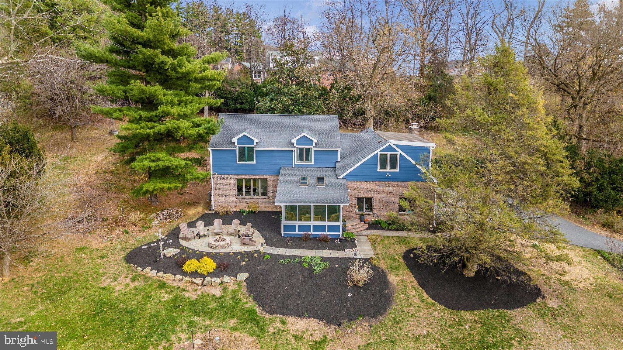 4426 Teen Barnes Road Frederick, MD 21703 - Photo 68 of 76 an aerial view of a house with a garden