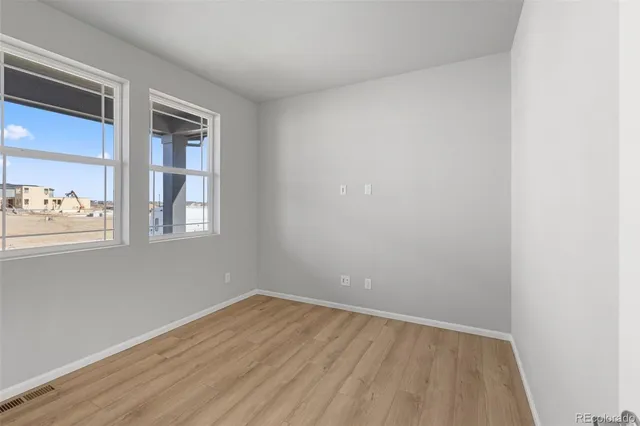 wooden floor in an empty room