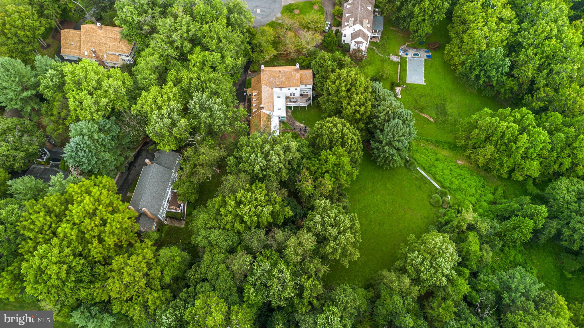 10306 Cutters Lane Potomac, MD 20854 - Photo 74 of 76 an aerial view of a house with a yard and lake view