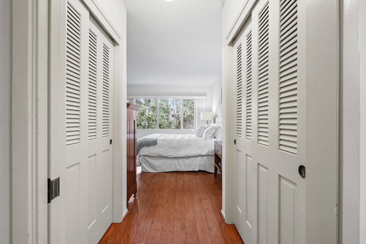 124 Del Mesa Carmel Carmel, CA 93923 - Photo 15 of 28 a bedroom with a bed and a window