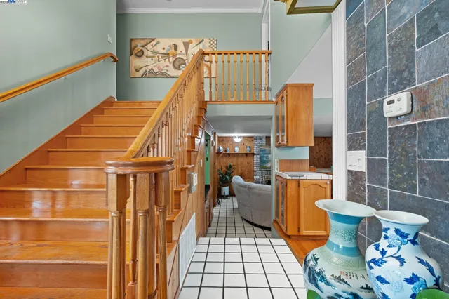 a view of a living room with a bathtub