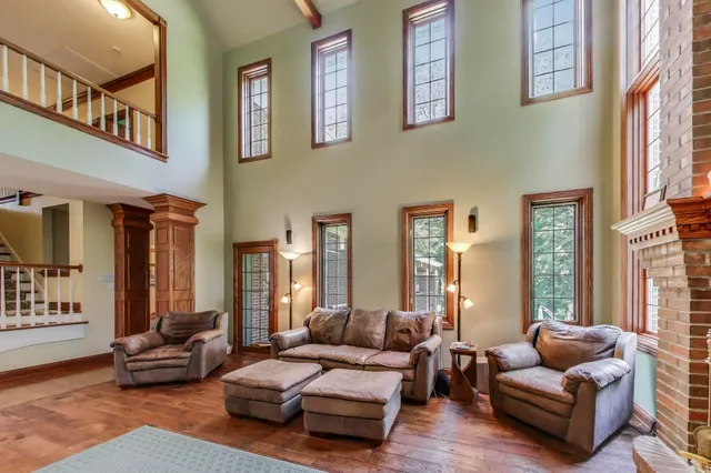 a flower view in front of flowers