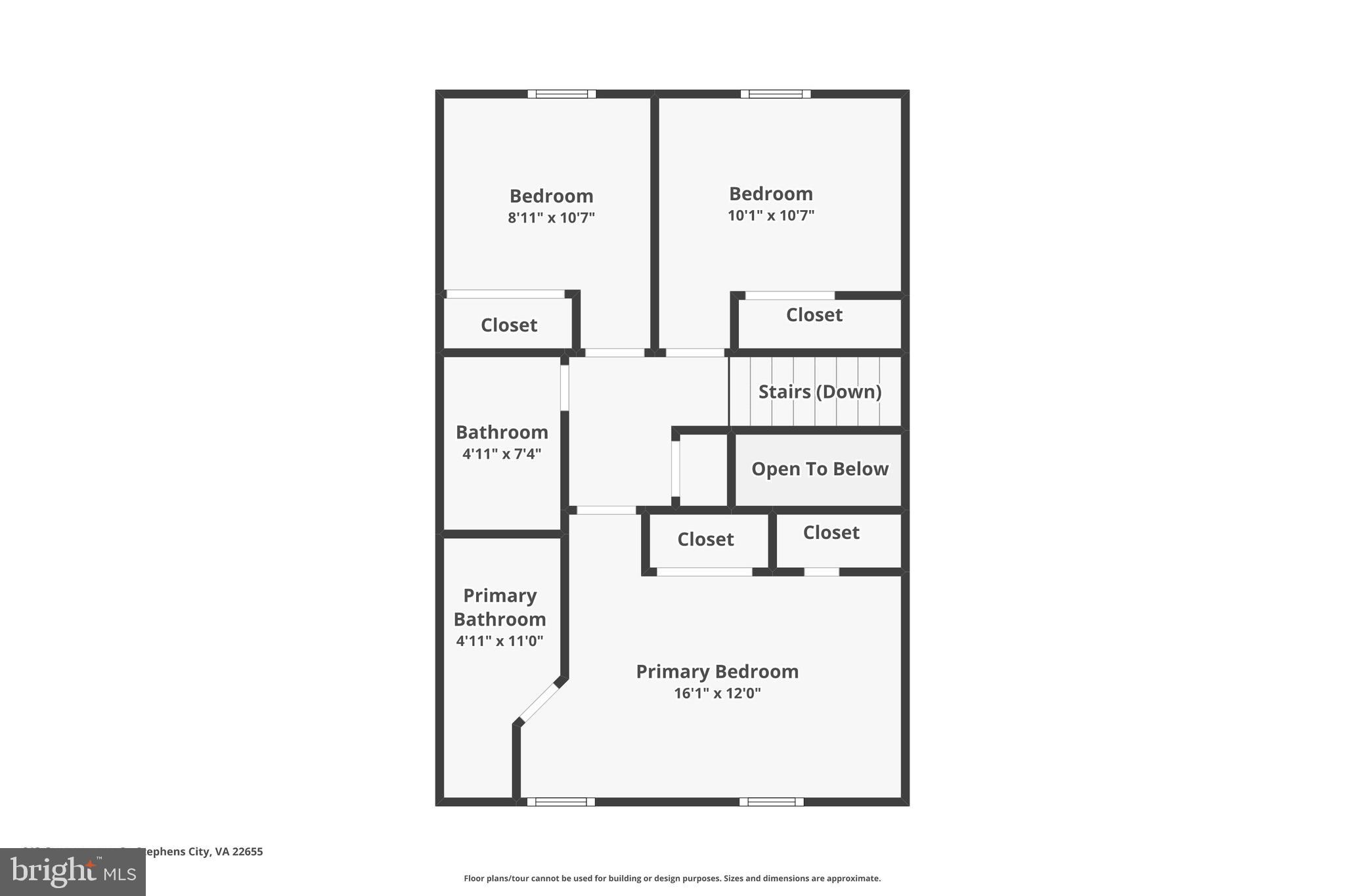 213 Georgetowne Court Stephens City, VA 22655 - Photo 44 of 44 Upper Level Floor Plan