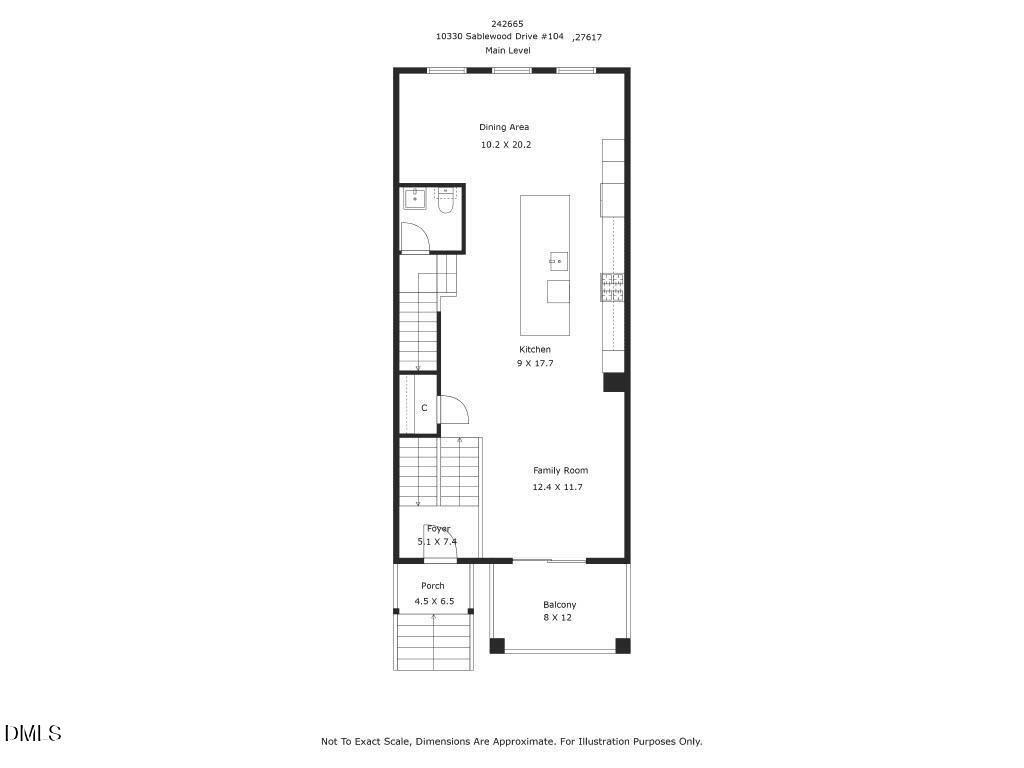10330 Sablewood Drive, Unit 104 Raleigh, NC 27617 - Photo 31 of 39 a picture of a floor plan