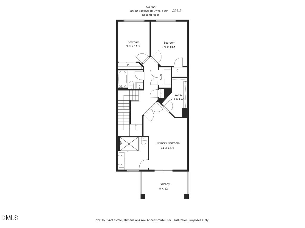 10330 Sablewood Drive, Unit 104 Raleigh, NC 27617 - Photo 37 of 39 a picture of a bench in front of a wall