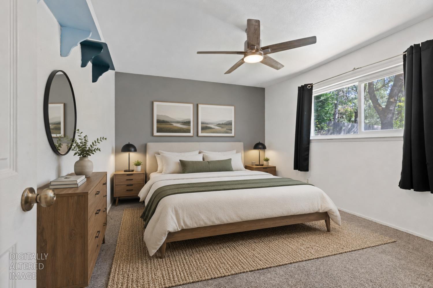 2971 Letitia Avenue Placerville, CA 95667 - Photo 11 of 65 a bedroom with bed a mirror and a large window