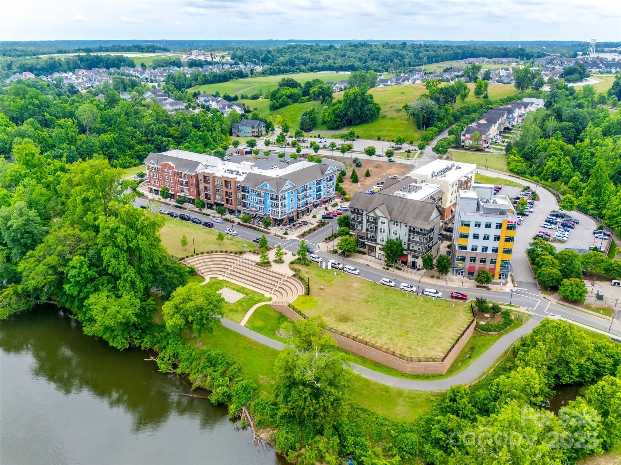 280 Auburn View Road Rock Hill, SC 29730 - Photo 37 of 48 an aerial view of a house with a garden and lake view