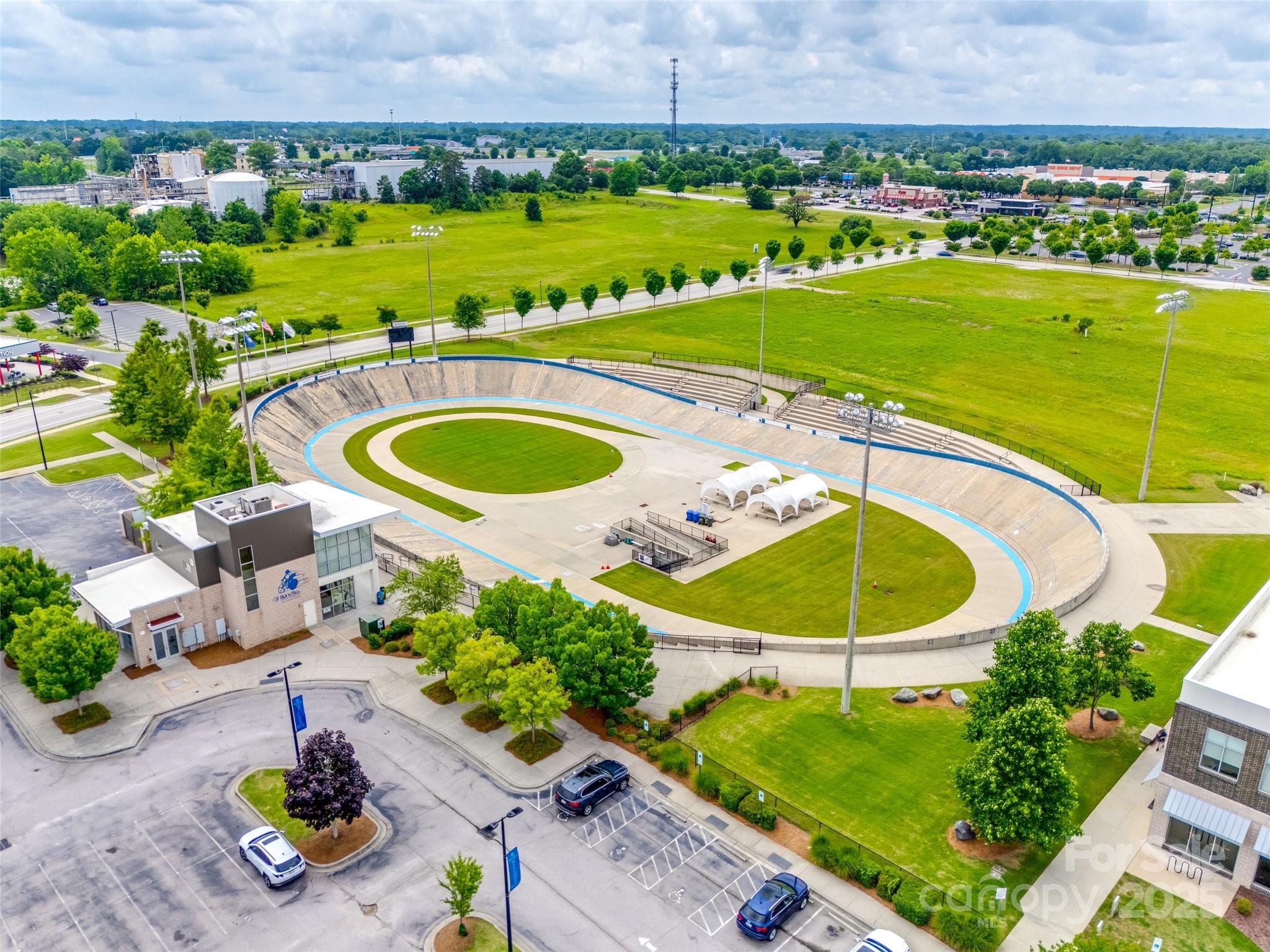 280 Auburn View Road Rock Hill, SC 29730 - Photo 40 of 48 an aerial view of a house with a swimming pool outdoor seating and yard