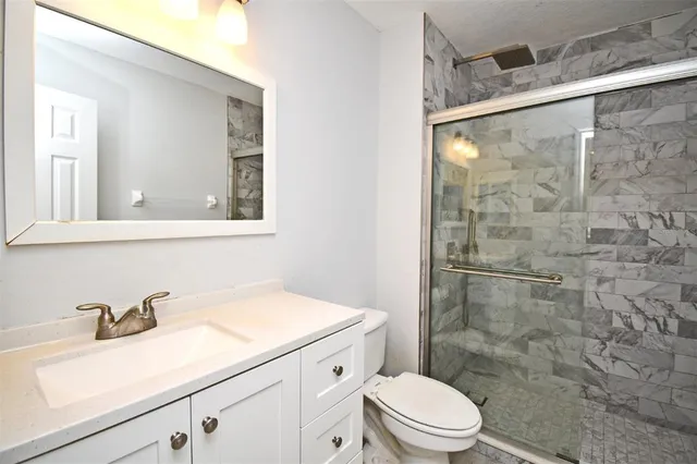 a view of a porch with a garden