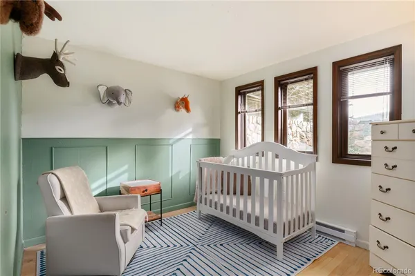 a view of a kitchen counter space and windows