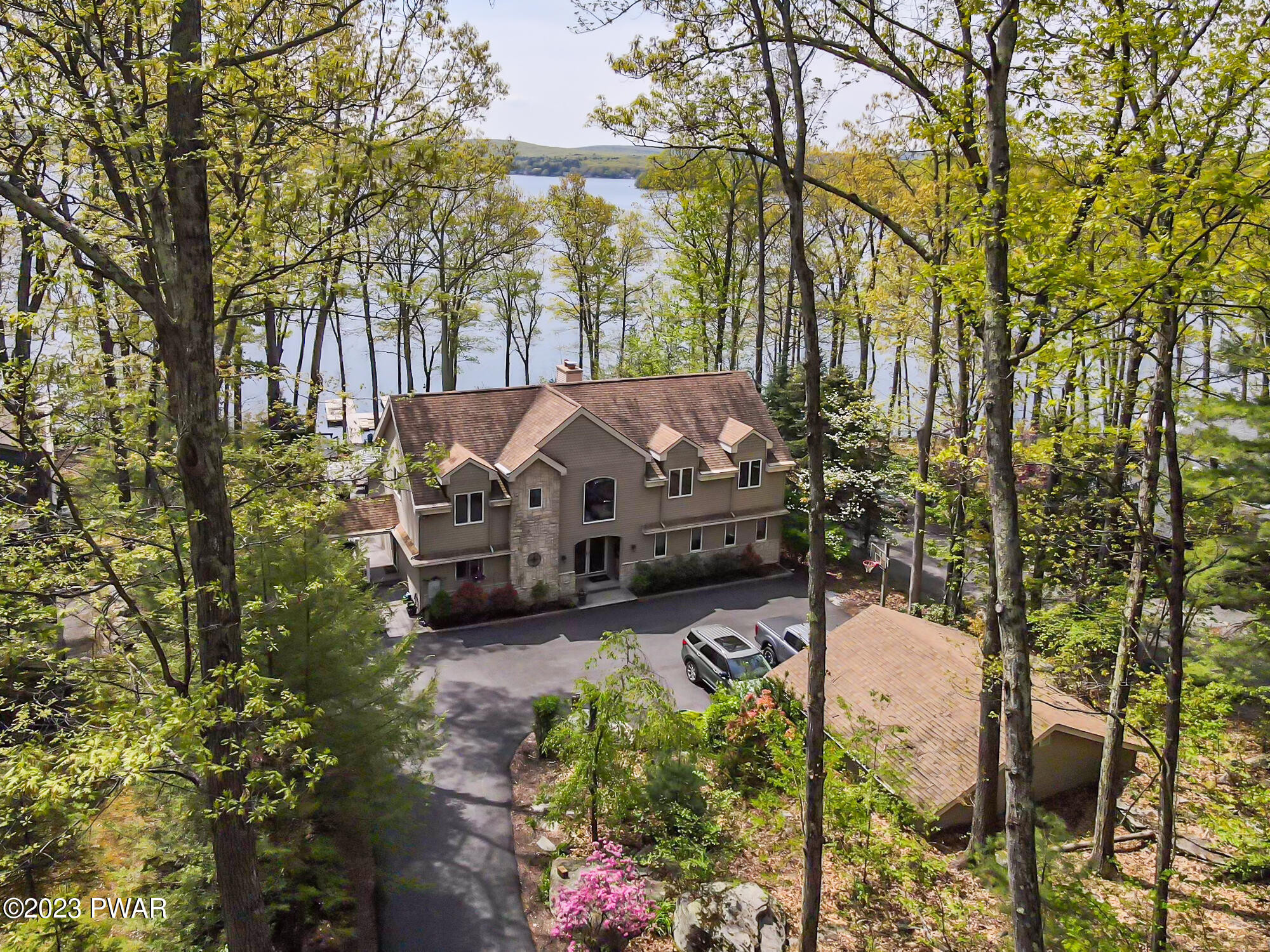 128 Paupack Point Road Hawley, PA 18428 - Photo 82 of 95 Birds eye lake front