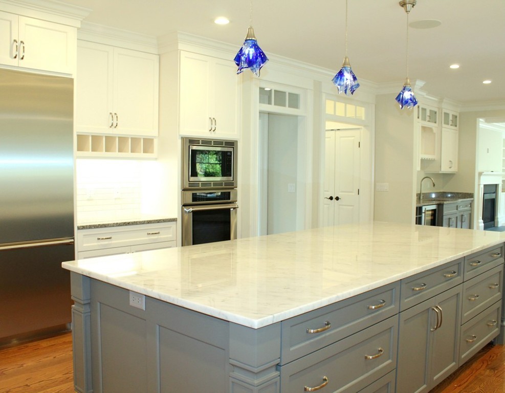 8 Burnham Road Lexington, MA 02420 - Photo 6 of 22 a bathroom with a sink double vanity and a shower