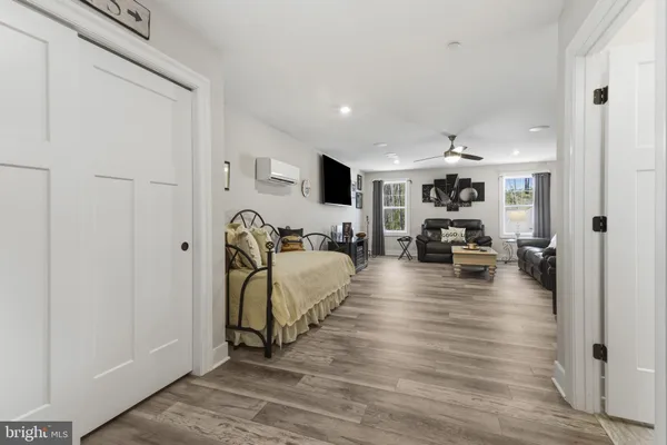 a living room with furniture and a view of living room