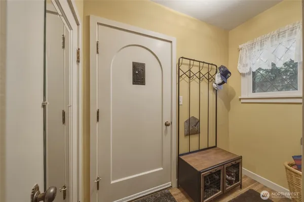 a view of storage and utility room