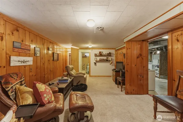 a room with furniture