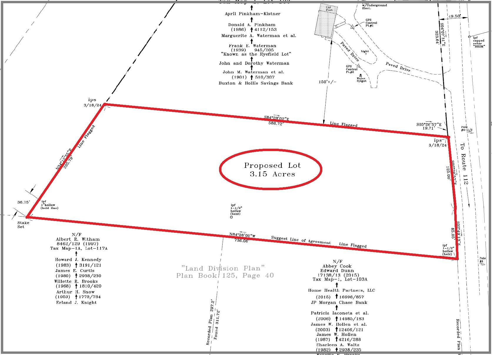 0 Old Standish Road Buxton, ME 04093 - Photo 1 of 10 Survey For MLS