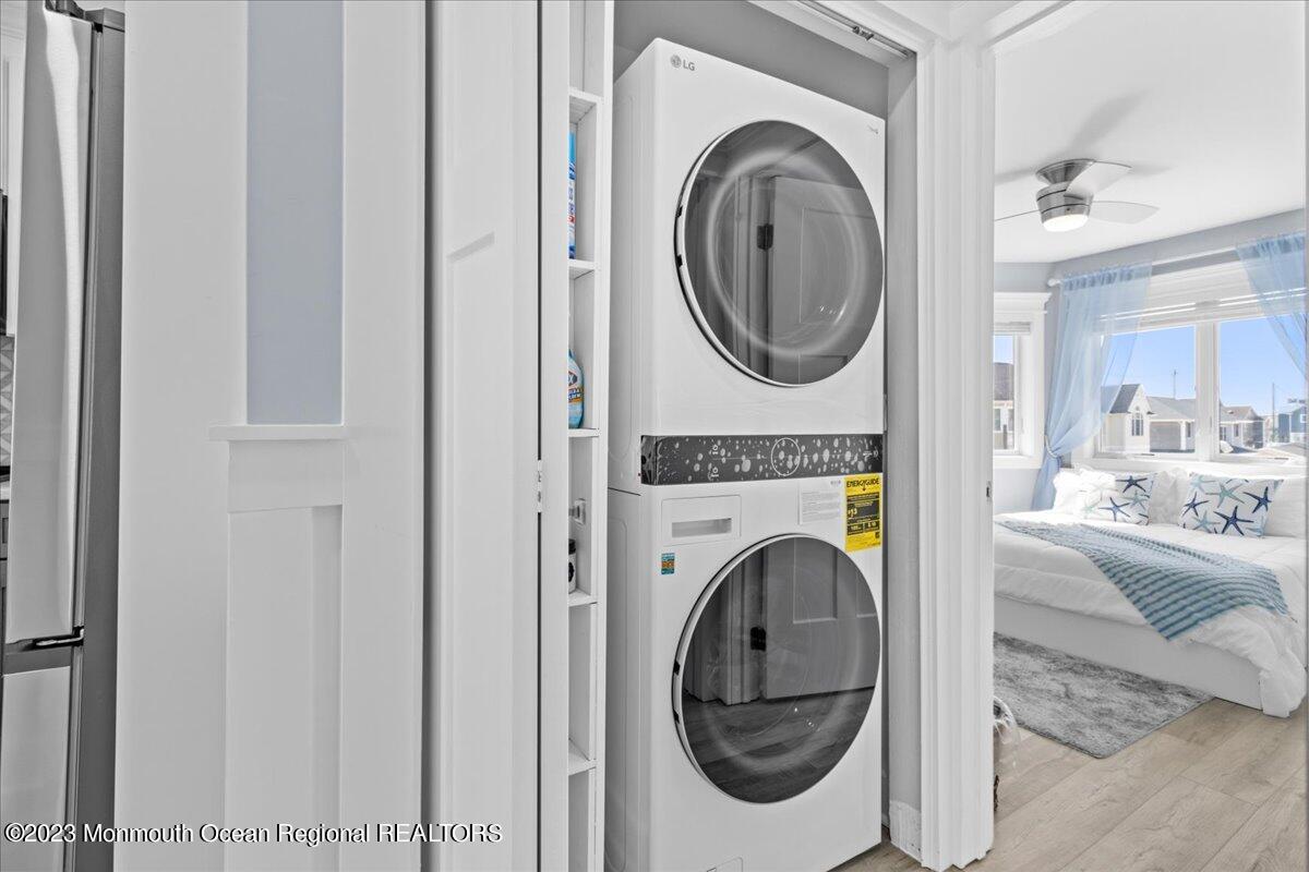 15 Dune Terrace, Unit 15B Seaside Heights, NJ 08751 - Photo 17 of 22 a view of livingroom with washer and dryer