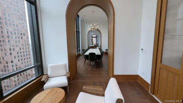 a view of living room and bathroom