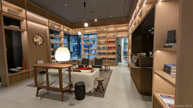 a room with furniture