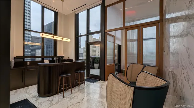 a room with furniture and window