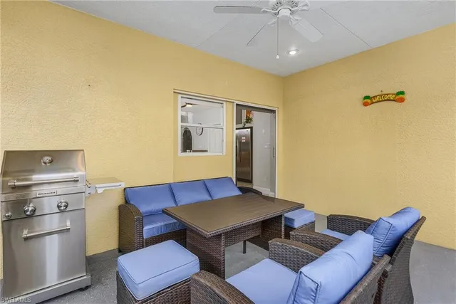 a view of a livingroom with furniture and a couch