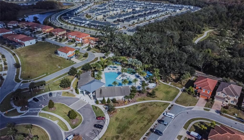 2528 Dharma Circle Kissimmee, FL 34746 - Photo 43 of 46 an aerial view of a house with a swimming pool