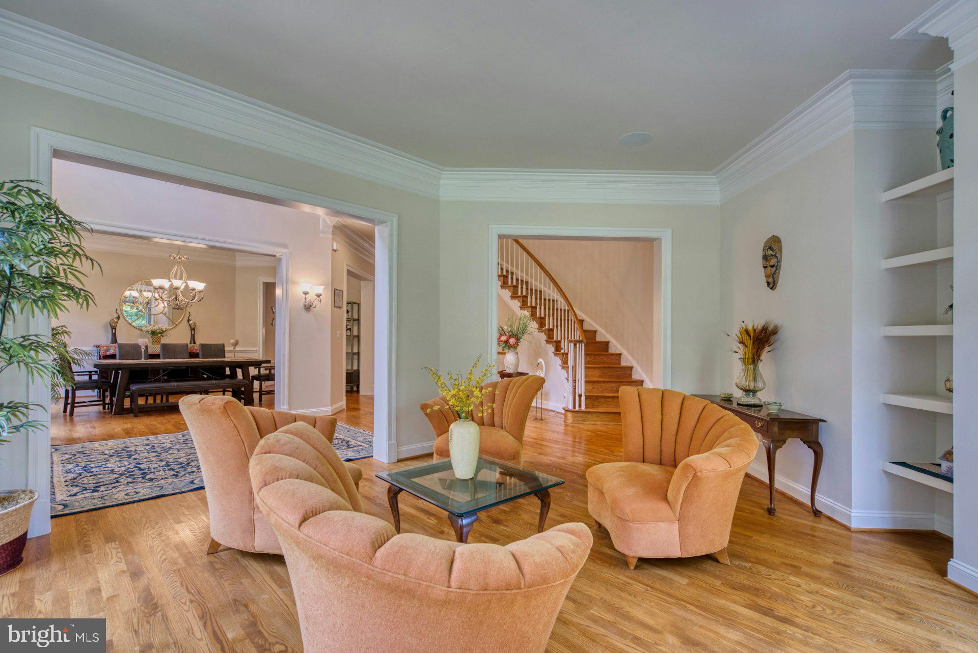10300 Hampton Road Fairfax Station, VA 22039 - Photo 13 of 89 a living room with furniture and wooden floor