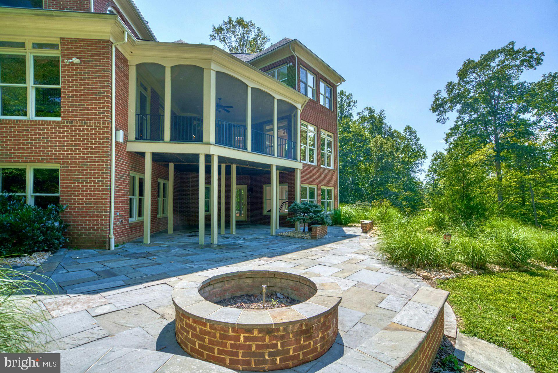 10300 Hampton Road Fairfax Station, VA 22039 - Photo 74 of 89 Rear Patio with Fire Pit