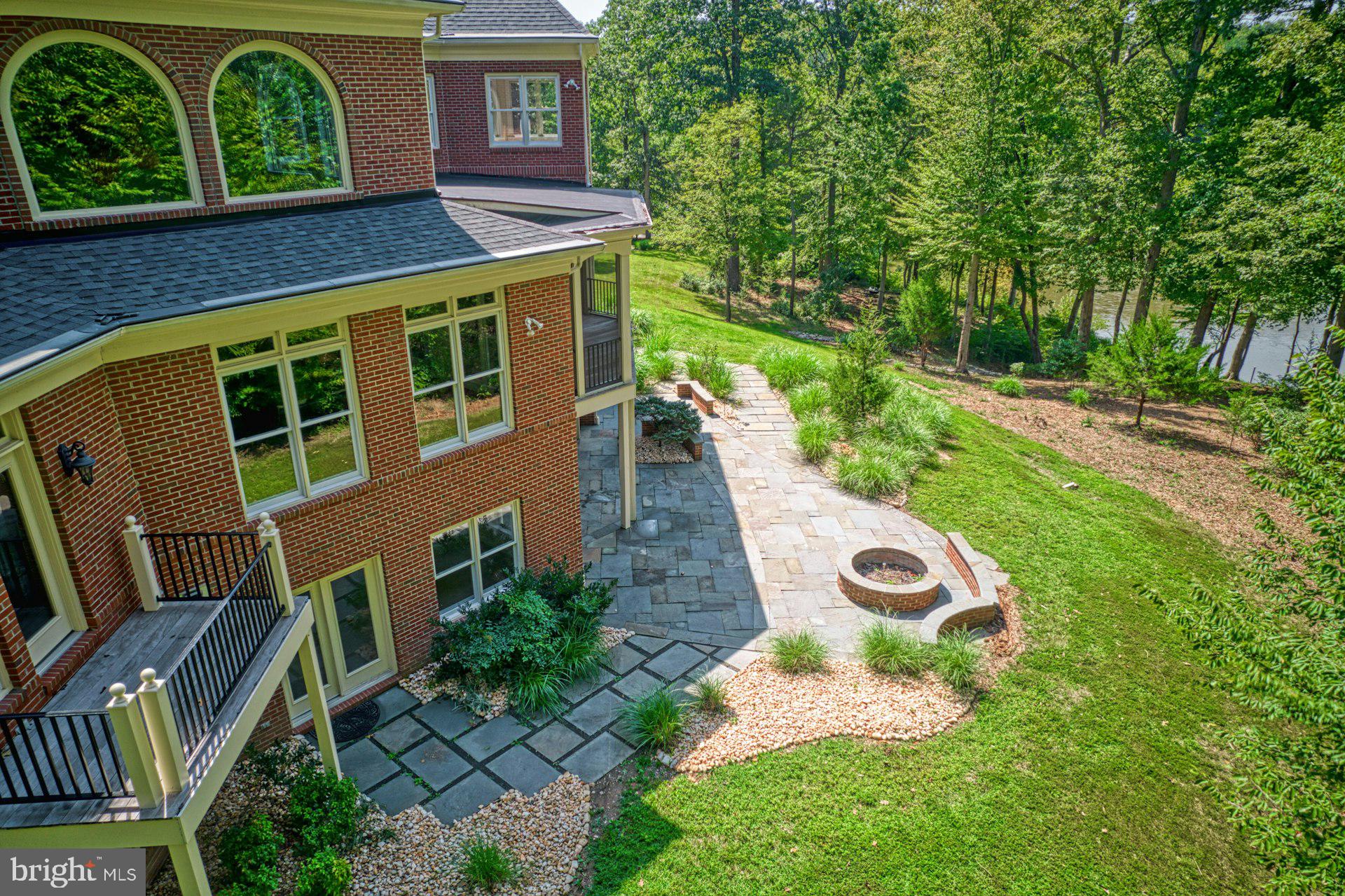10300 Hampton Road Fairfax Station, VA 22039 - Photo 76 of 89 Rear Patio with Fire Pit