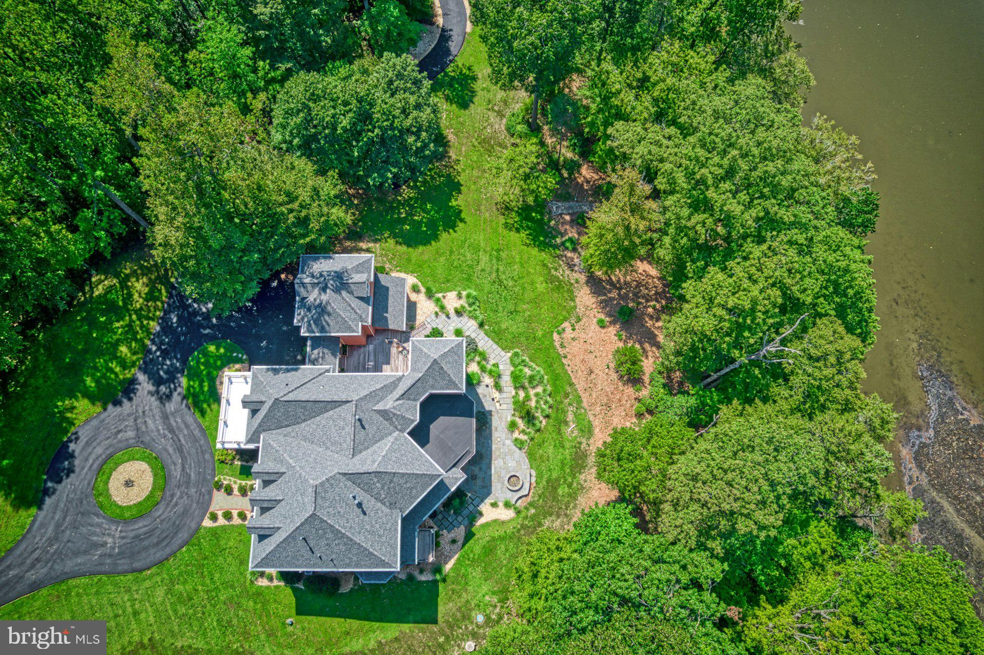10300 Hampton Road Fairfax Station, VA 22039 - Photo 83 of 89 an aerial view of residential houses with outdoor space and trees all around