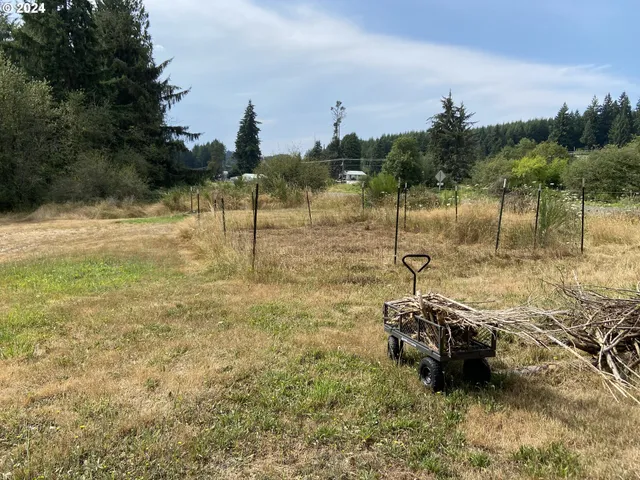 a backyard of a house