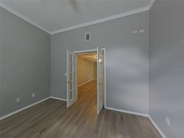 wooden floor in an empty room