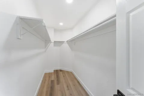 a view of room with cabinets