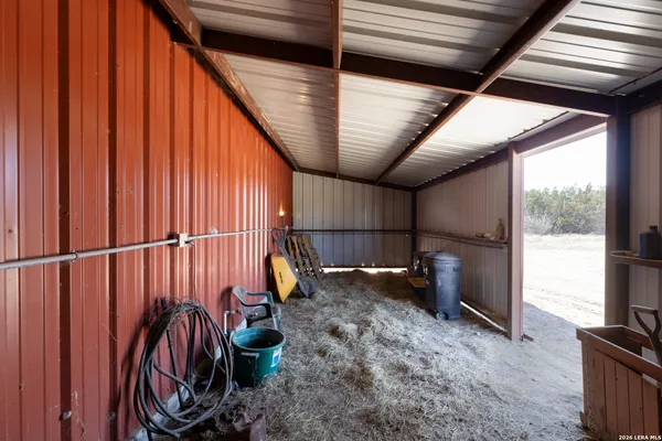 a view of a storage room