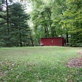 a view of a yard with an outdoor space