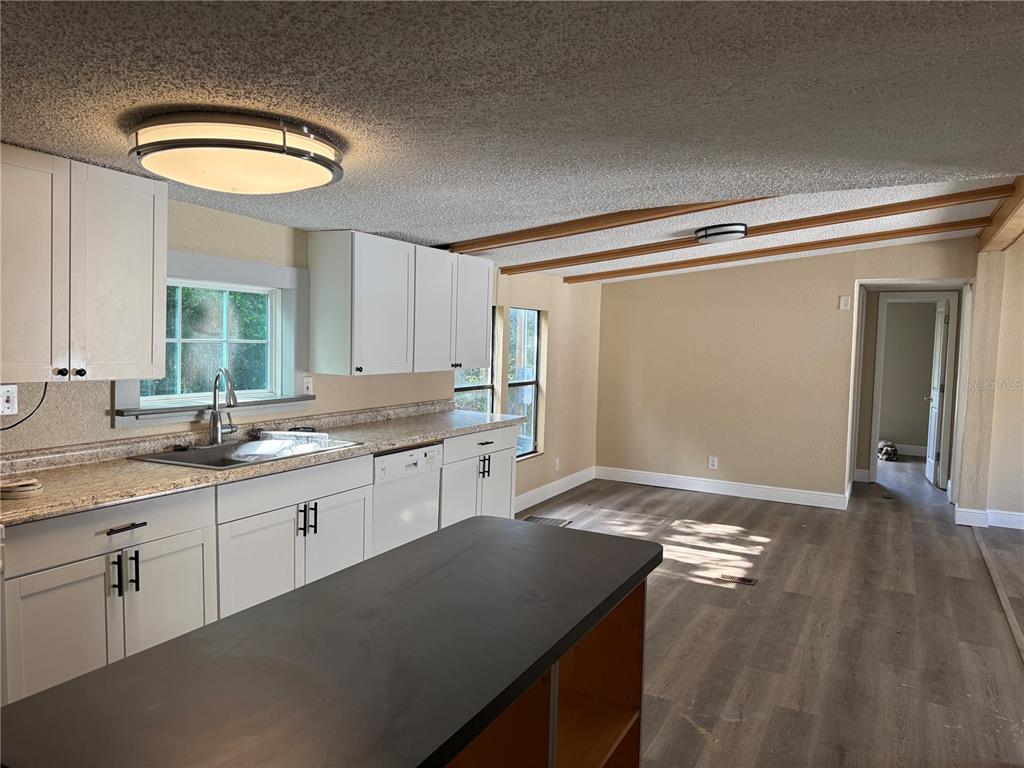 7229 Allyson Street Port Richey, FL 34668 - Photo 3 of 11 a kitchen with granite countertop a sink and cabinets