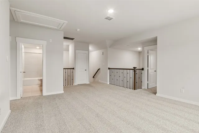 a view of an empty room