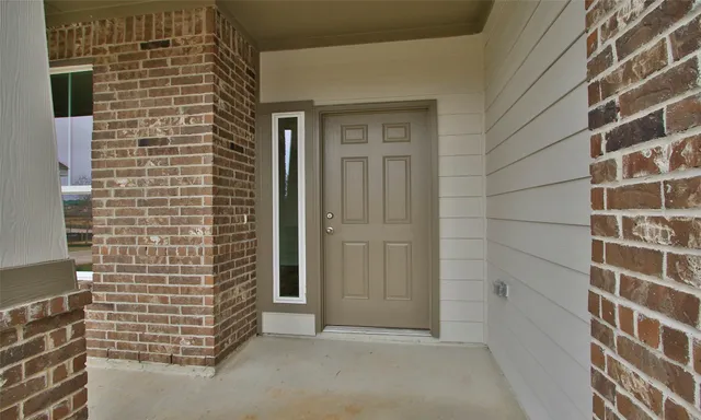 a view of a brick wall